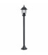 1 Light Outdoor Lamp Post Black IP44, E27