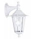 1 Light Outdoor Wall Lantern White IP44, E27