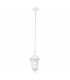 1 Light Outdoor Pendant Light White IP44, E27