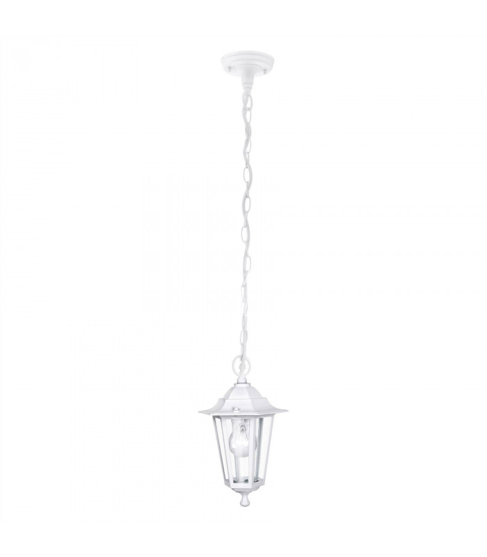 1 Light Outdoor Pendant Light White IP44, E27
