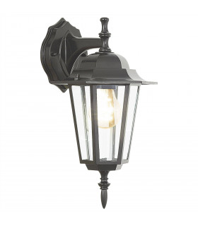 1 Light Outdoor Wall Lantern Black IP44, E27