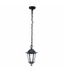 1 Light Outdoor Pendant Light Black IP44, E27