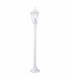 1 Light Outdoor Lamp Post White IP44, E27