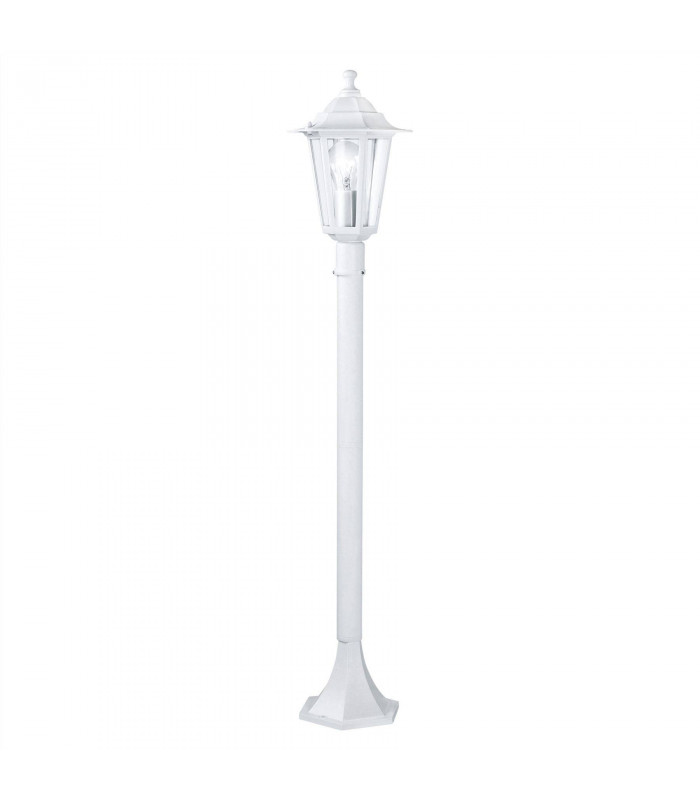 1 Light Outdoor Lamp Post White IP44, E27