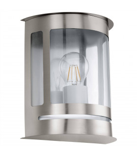 1 Light Outdoor Wall Lantern Stainless Steel IP44, E27