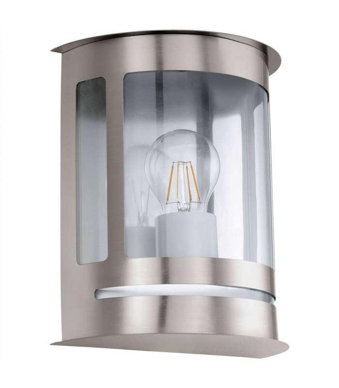 1 Light Outdoor Wall Lantern Stainless Steel IP44, E27