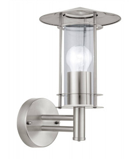 1 Light Outdoor Wall Lantern Stainless Steel IP44, E27