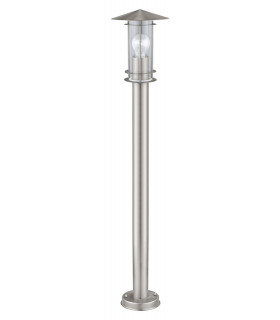 1 Light Outdoor Tall Bollard Stainless Steel IP44, E27