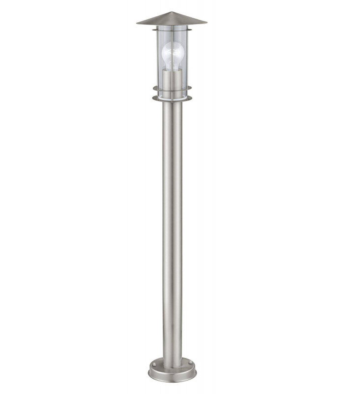 1 Light Outdoor Tall Bollard Stainless Steel IP44, E27