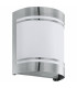 1 Light Outdoor Flush Wall Light Stainless Steel IP44, E27