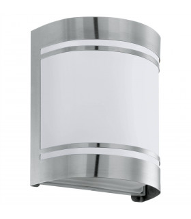 1 Light Outdoor Flush Wall Light Stainless Steel IP44, E27