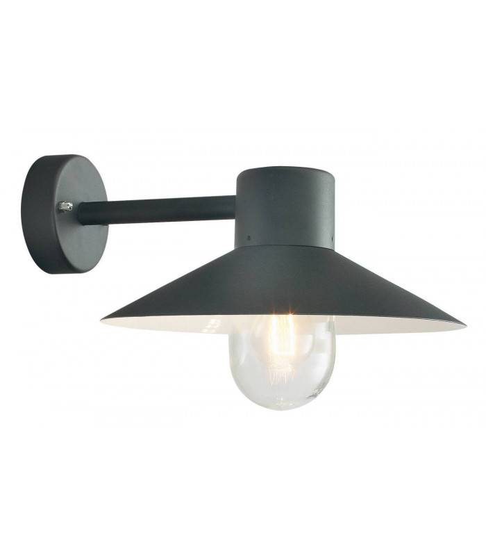 1 Light Outdoor Fisherman Dome Wall Lantern Light Black IP55, E27