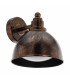 1 Light Outdoor Wall Downlight Antique Copper IP65, E27