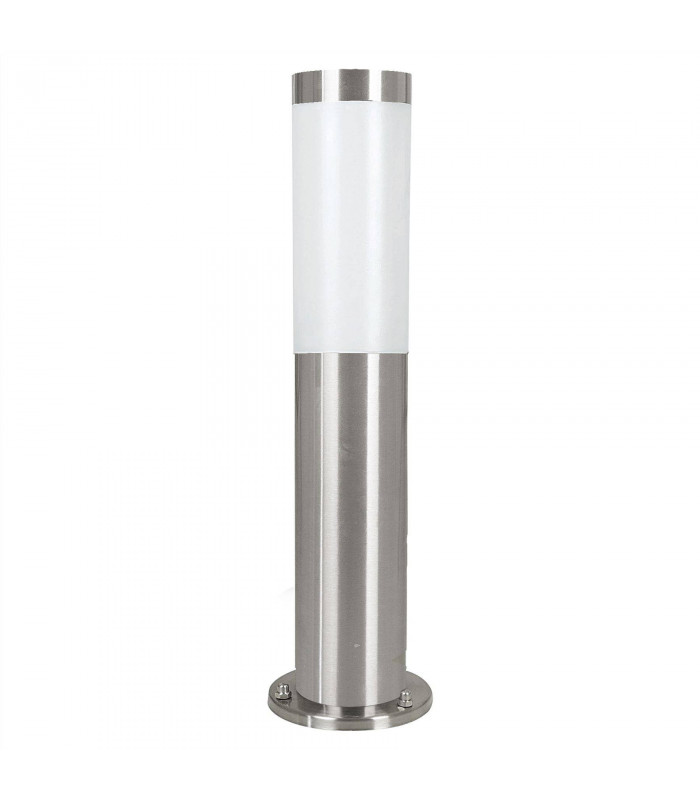 1 Light Outdoor Bollard Light Stainless Steel IP44, E27