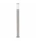 1 Light Outdoor Tall Bollard Light with PIR Motion Sensor Stainless Steel IP44, E27