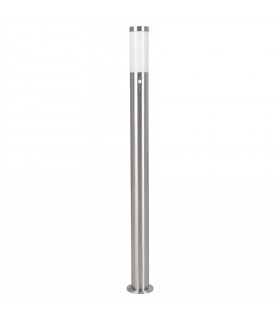 1 Light Outdoor Tall Bollard Light with PIR Motion Sensor Stainless Steel IP44, E27