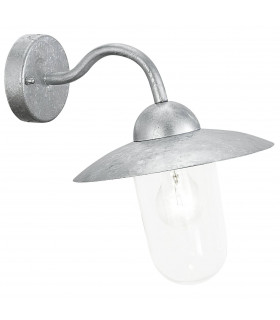 1 Light Outdoor Wall Downlight Zinc-Plated, E27