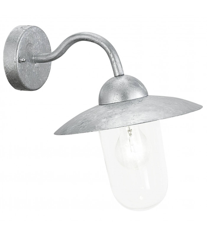 1 Light Outdoor Wall Downlight Zinc-Plated, E27