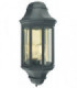 1 Light Outdoor Wall Lantern Black IP44, E27