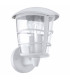 1 Light Outdoor Wall Lantern White IP44, E27