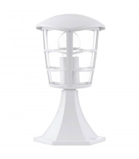1 Light Outdoor Pedestal White IP44, E27