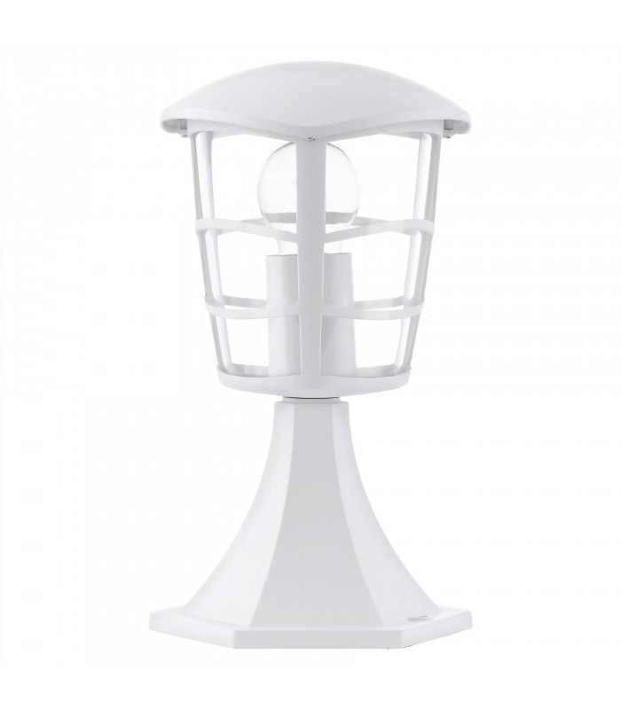 1 Light Outdoor Pedestal White IP44, E27
