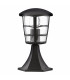 1 Light Outdoor Pedestal Black IP44, E27