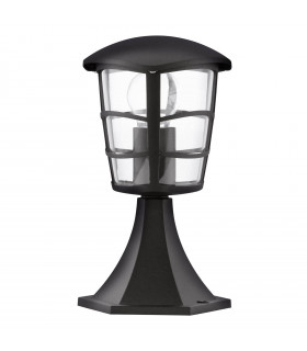 1 Light Outdoor Pedestal Black IP44, E27