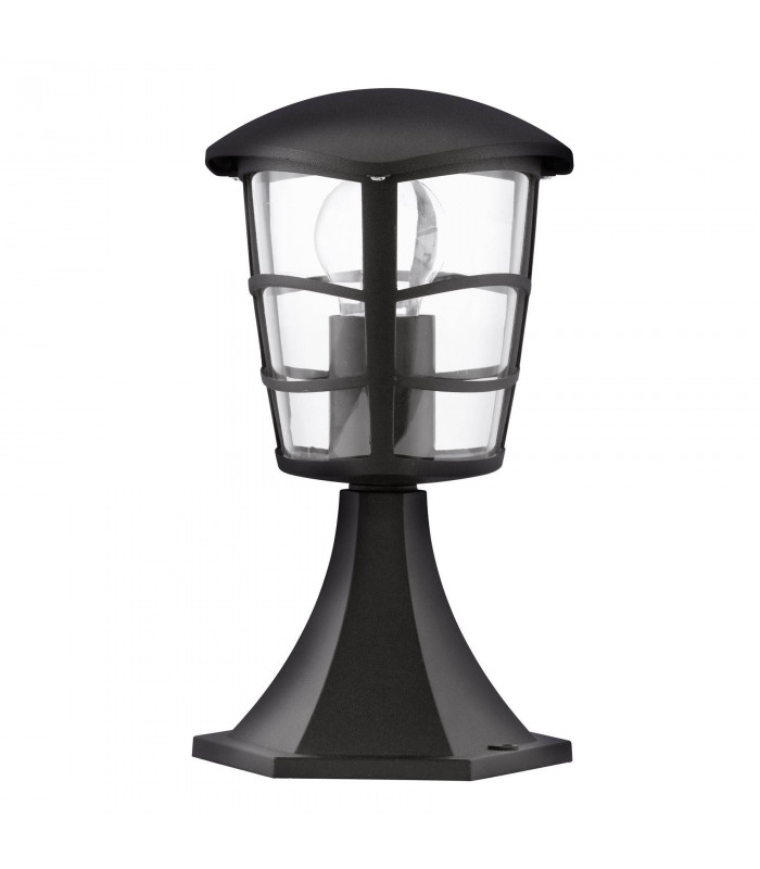 1 Light Outdoor Pedestal Black IP44, E27