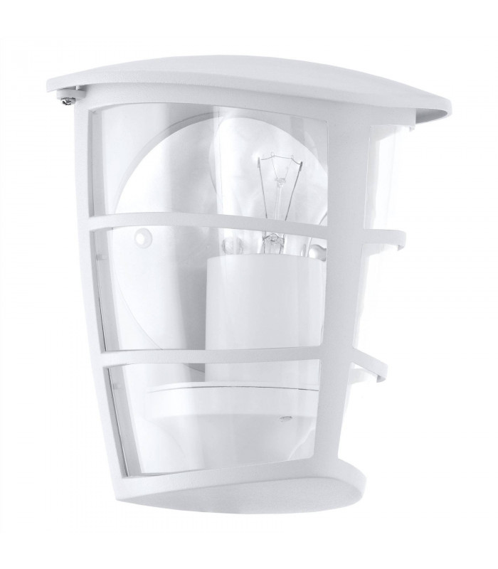 1 Light Outdoor Flush Lantern White IP44, E27