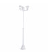 3 Light Outdoor Lamp Post White IP44, E27