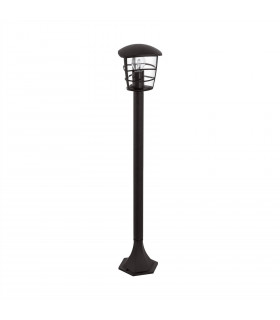 1 Light Outdoor Bollard Black IP44, E27