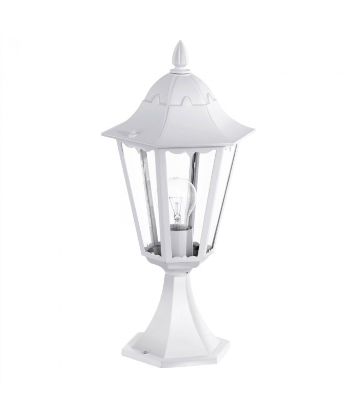 1 Light Outdoor Pedestal White IP44, E27