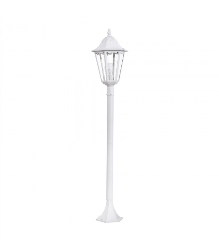1 Light Outdoor Lamp Post White IP44, E27
