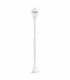 1 Light Outdoor Lamp Post White IP44, E27