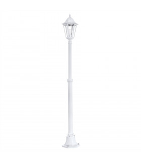 1 Light Outdoor Lamp Post White IP44, E27