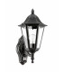 1 Light Outdoor Wall Lantern with PIR Sensor Black, Silver-Patina IP44, E27