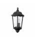 1 Light Outdoor Wall Lantern Black, Silver-Patina IP44, E27