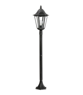 1 Light Outdoor Lamp Post Black, Silver-Patina IP44, E27