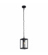 1 Light Outdoor Pendant Lantern Black IP44, E27
