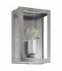 1 Light Outdoor Flush Wall Light Stainless Steel IP44, E27