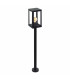 1 Light Outdoor Bollard Lantern Black IP44, E27