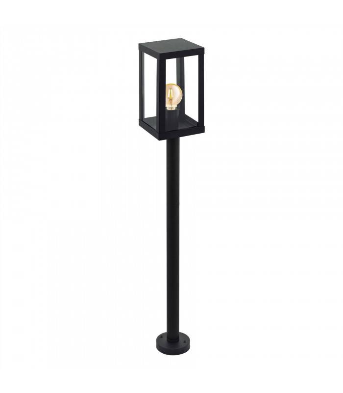 1 Light Outdoor Bollard Lantern Black IP44, E27