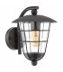 1 Light Outdoor Wall Light Black IP44, E27