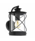 1 Light Outdoor Wall Light Black IP44, E27