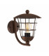 1 Light Outdoor Wall Lantern Brown IP44, E27