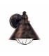 1 Light Outdoor Wall Downlight Antique Copper IP44, E27