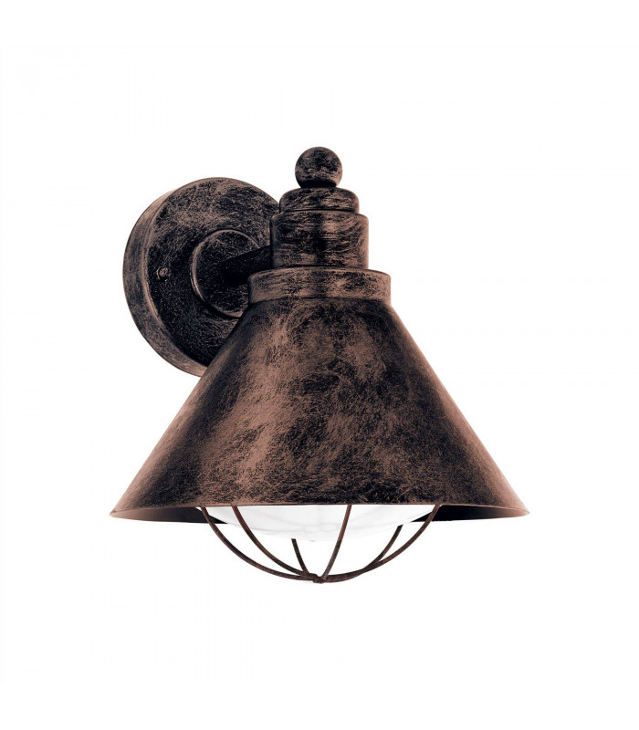 1 Light Outdoor Wall Downlight Antique Copper IP44, E27