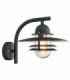1 Light Outdoor Dome Wall Lantern Light Black IP55, E27