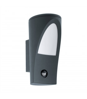 1 Light Outdoor Wall Light with PIR Motion Sensor Anthracite IP44, E27